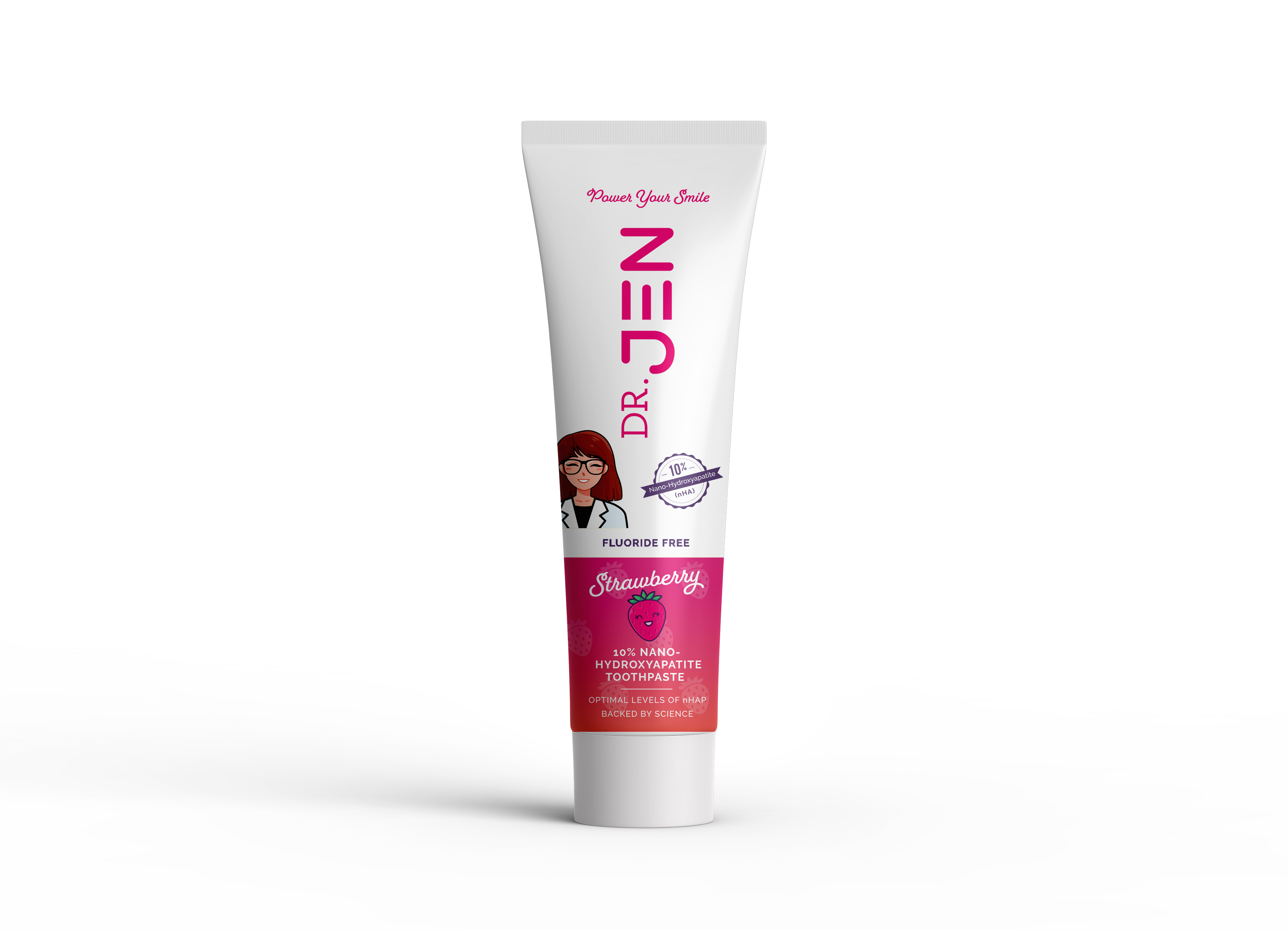 Fluoride-Free Strawberry 10% Premium Nano Hydroxyapatite Toothpaste