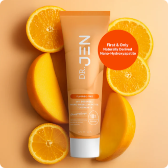 NEW Dr. Jen's Eggshell Orange Mango 10% Premium Nano-Hydroxyapatite Toothpaste