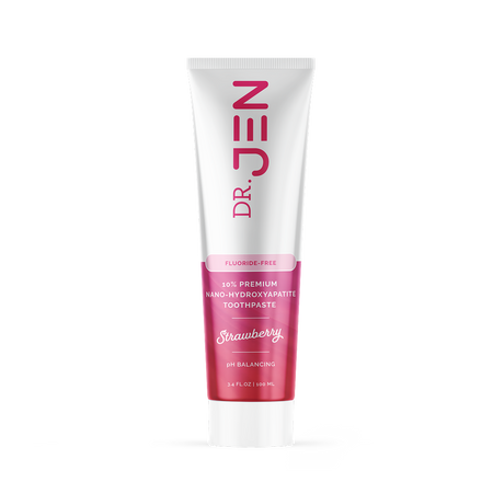 Fluoride-Free Strawberry 10% Premium Nano Hydroxyapatite