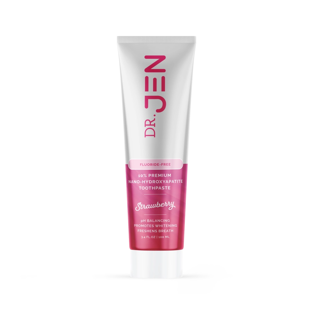 Fluoride-Free Strawberry 10% Premium Nano Hydroxyapatite Toothpaste