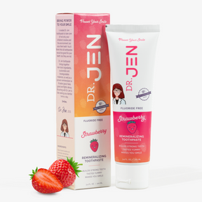 Fluoride-Free Strawberry 10% Premium Nano Hydroxyapatite Toothpaste