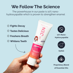 Fluoride-Free Strawberry 10% Premium Nano Hydroxyapatite Toothpaste