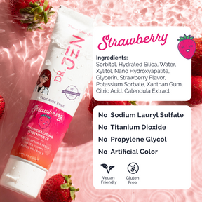 Fluoride-Free Strawberry 10% Premium Nano Hydroxyapatite Toothpaste