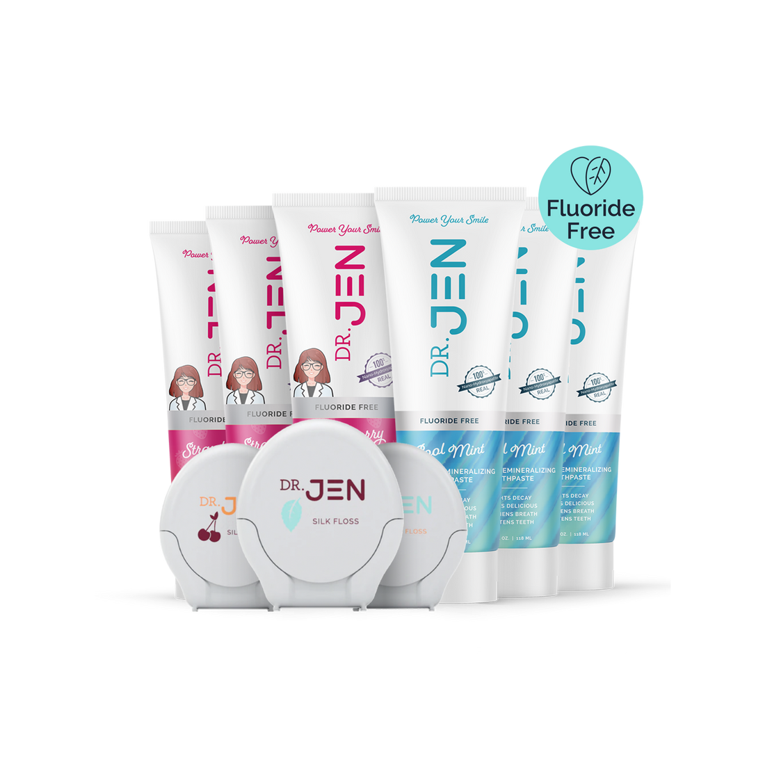 Fluoride-Free Cool Mint 10% Premium Nano Hydroxyapatite Toothpaste