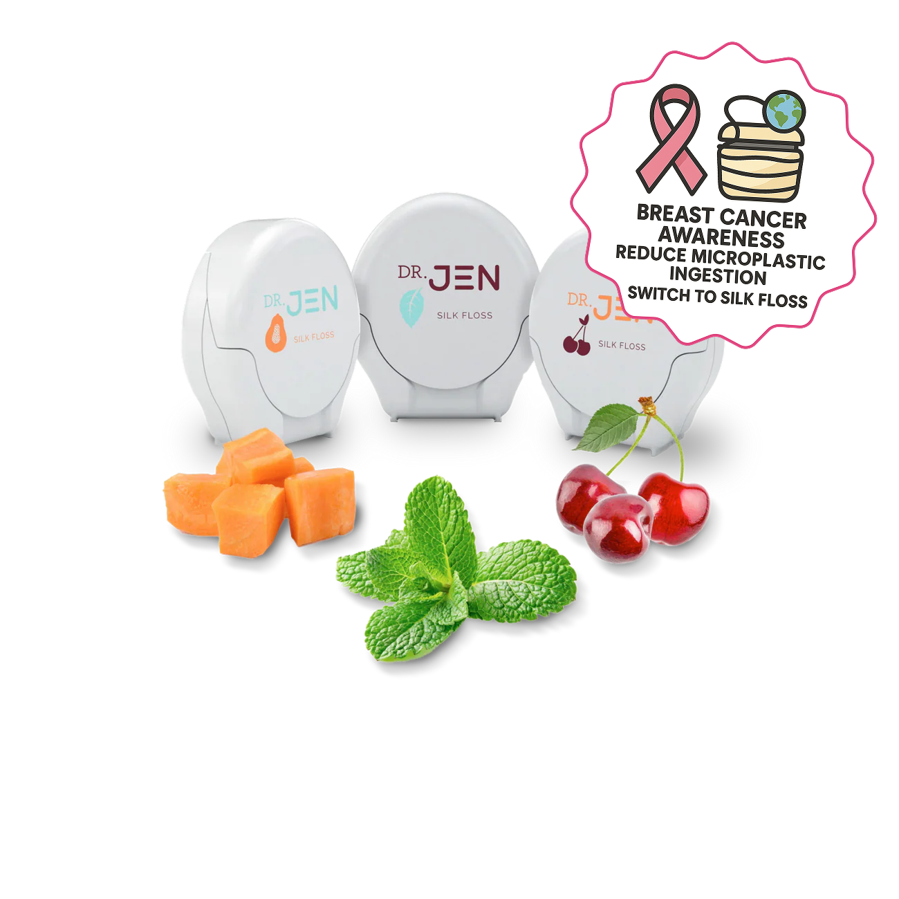 Plastic-Free Floss with Nano-Hydroxyapatite