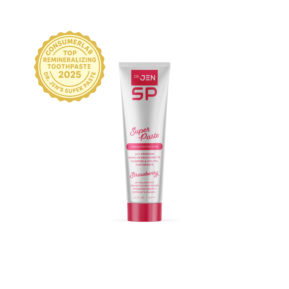 Strawberry Super Paste Toothpaste with Fluoride + 10% Premium Nano-Hydroxyapatite