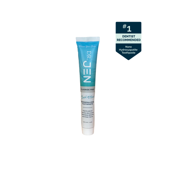 3-Pack - Travel Size Cool Mint Fluoride Free with 10% Premium nHAp Toothpaste (.80 oz)