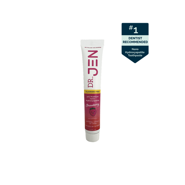 3-Pack - Travel Size Strawberry Fluoride Free with 10% Premium nHAp Toothpaste (.80 oz)