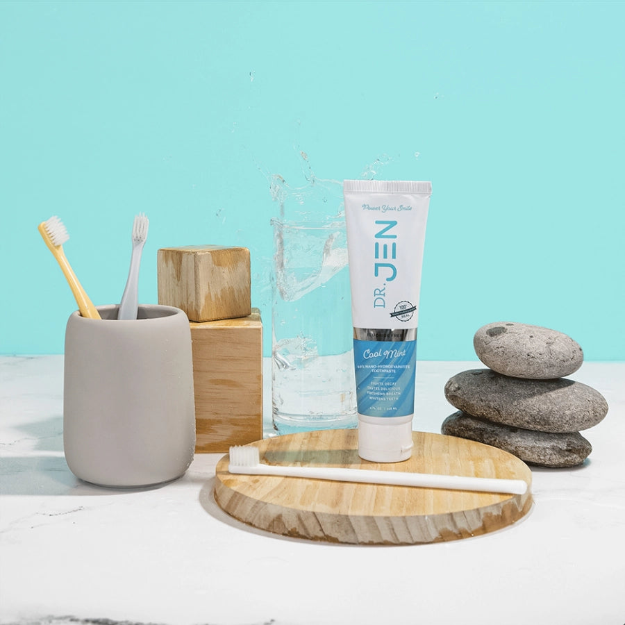 Fluoride-Free Cool Mint 10% Premium Nano Hydroxyapatite Toothpaste
