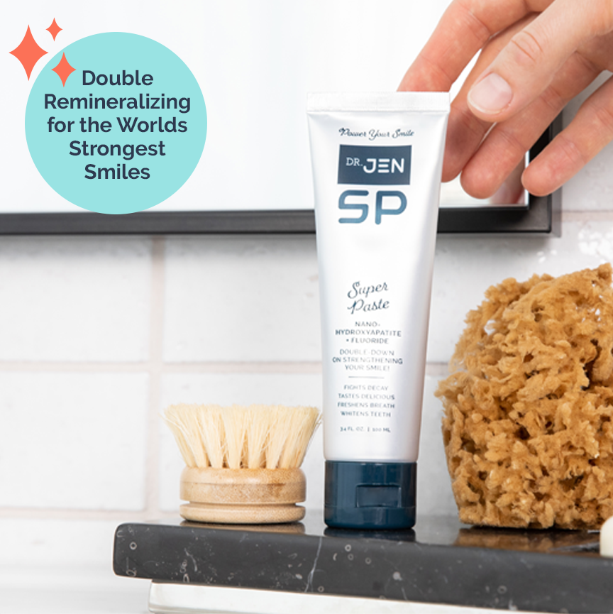 Dr. Jen Super Paste with Nano-Hydroxyapatite + Fluoride toothpaste