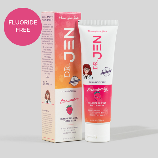 Fluoride-Free Strawberry 10% Premium Nano Hydroxyapatite