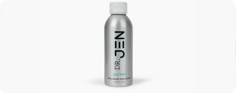 Dr. Jen's wellness pre-rinse bottle
