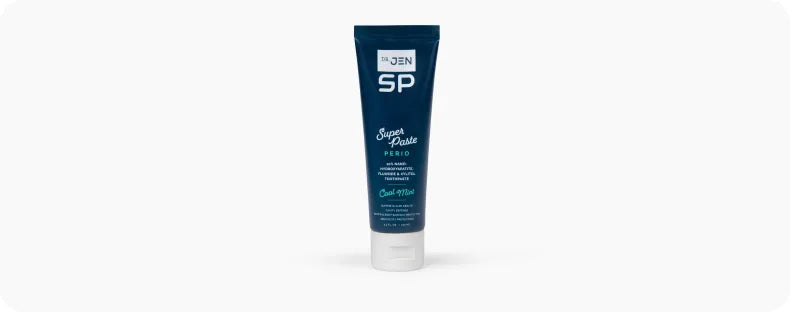 Dr. Jen's Super Paste Perio toothpaste tube